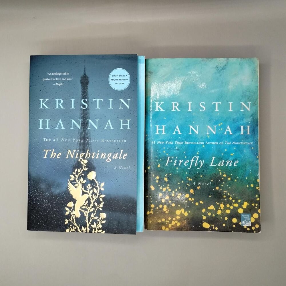 Two books by Kristin Hannah: The Nightingale  Firefly Lane